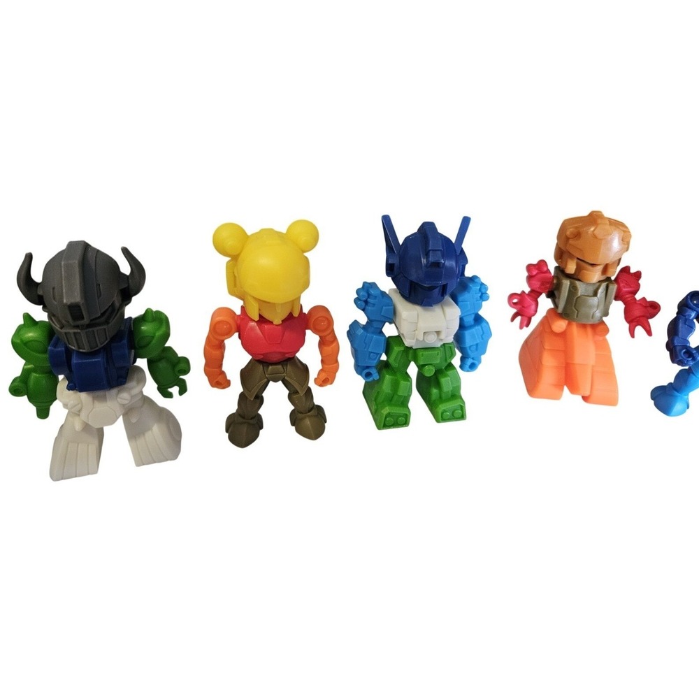 Robot Action Figure Lot 9 Figures Plus Accessoriesβ Design